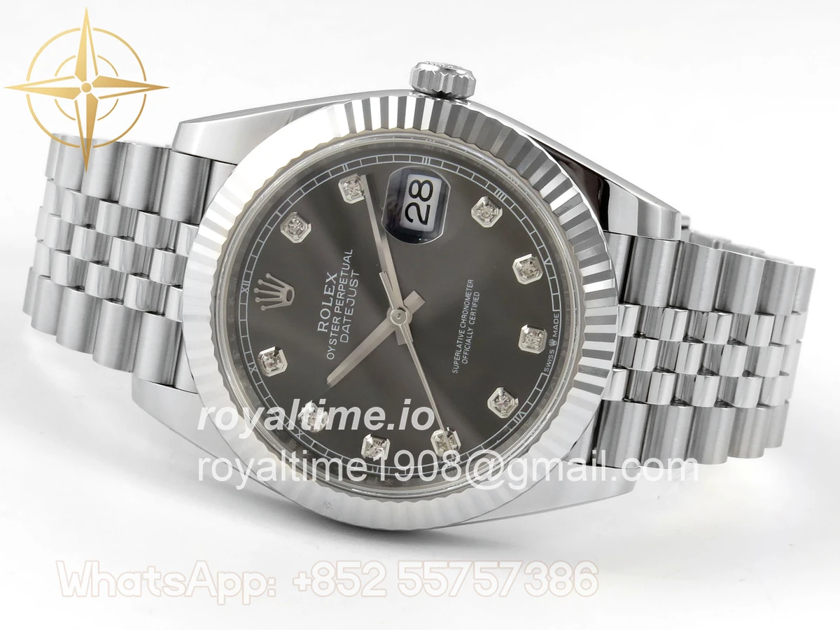 Rolex DateJust 41 126334 ERF Gray Diamonds Dial on Jubilee Bracelet JH3235 (Free Sprung) Weighted 132g - Image 8