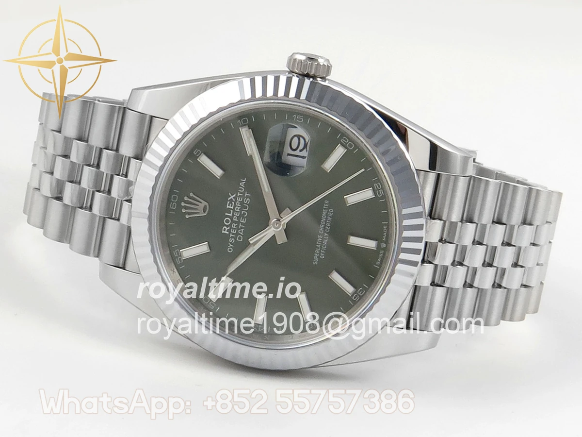 Rolex DateJust 41 126334 904L SS SCF Green Dial on Jubilee Bracelet VR3235 - Image 8