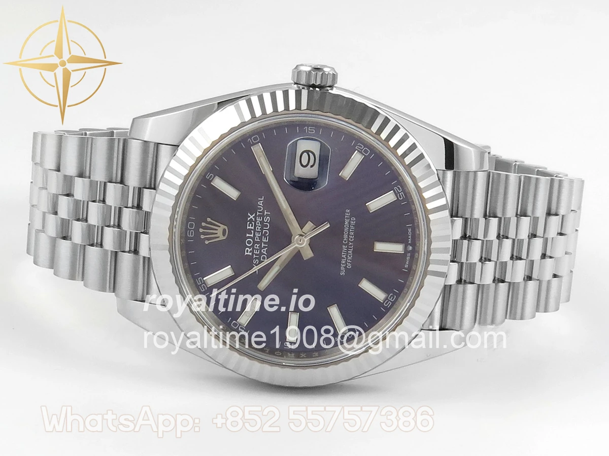 Rolex DateJust 41mm 126334 ARF Blue Stick Dial on Jubilee Bracelet DD3235 - Image 8