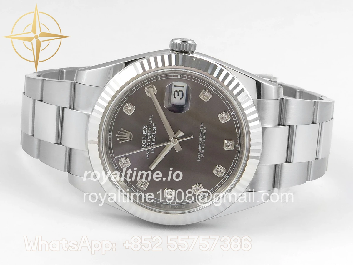 Rolex DateJust 41mm 126334 ARF Gray Diamonds Dial on Oyster Bracelet DD3235 - Image 8