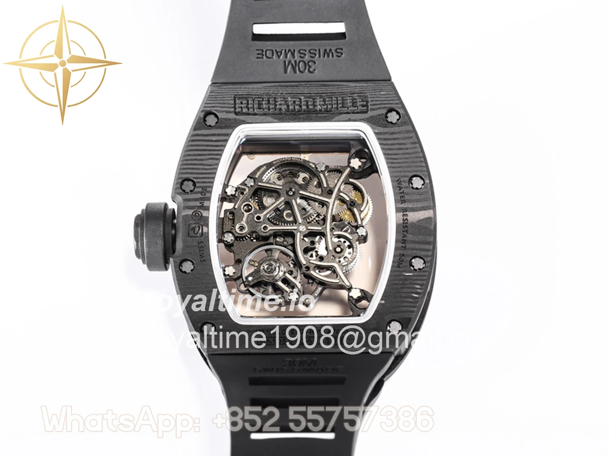 Richard Mille RM 055 Bubba Watson NTPT on Black Rubber Strap RMUL2 - Image 8