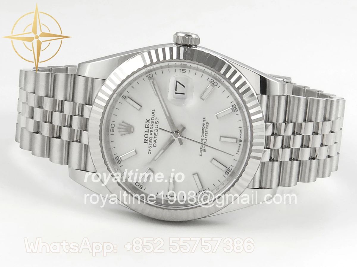 Rolex DateJust 41mm 126334 ARF White Stick Dial on Jubilee Bracelet DD3235 - Image 8