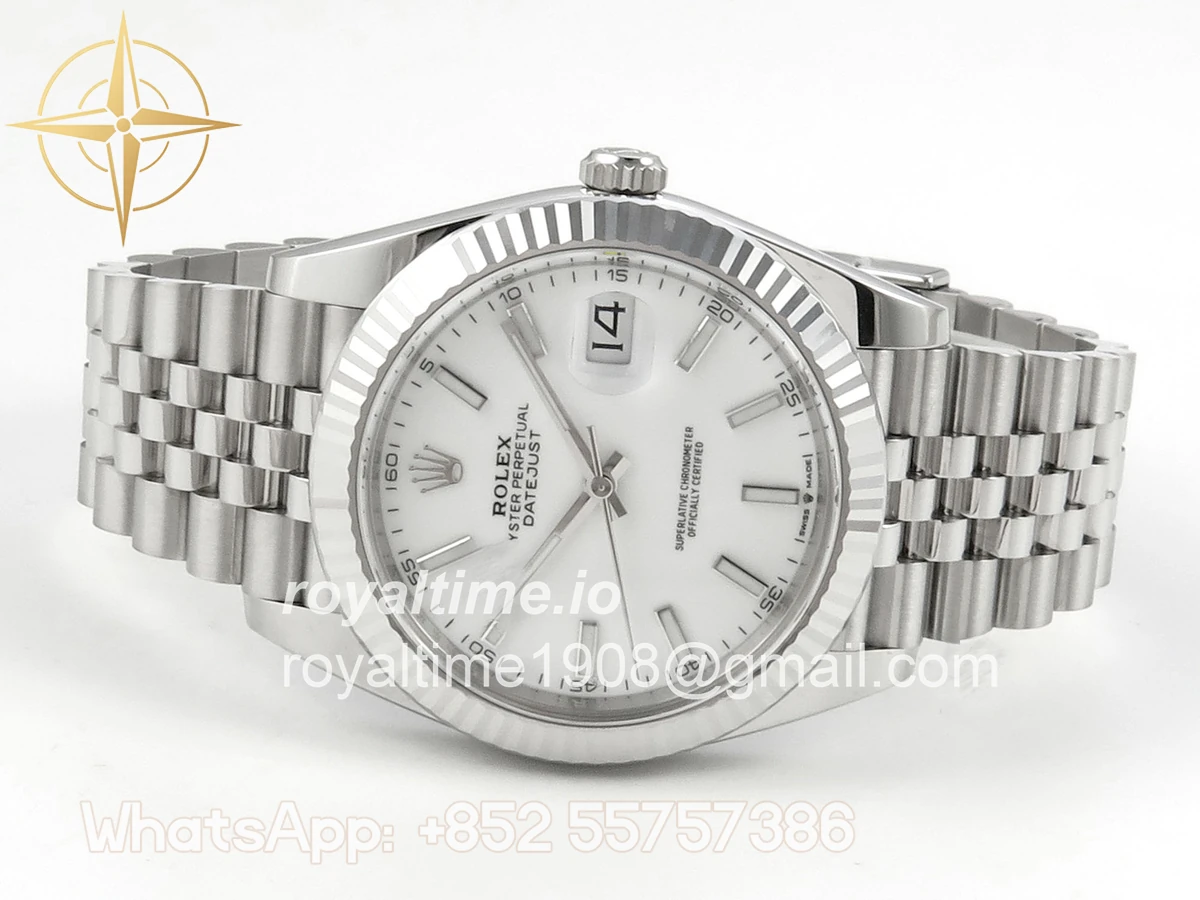 Rolex DateJust 41mm 126334 Clean Plus White Stick Dial on Jubilee Bracelet DD3235 - Image 8