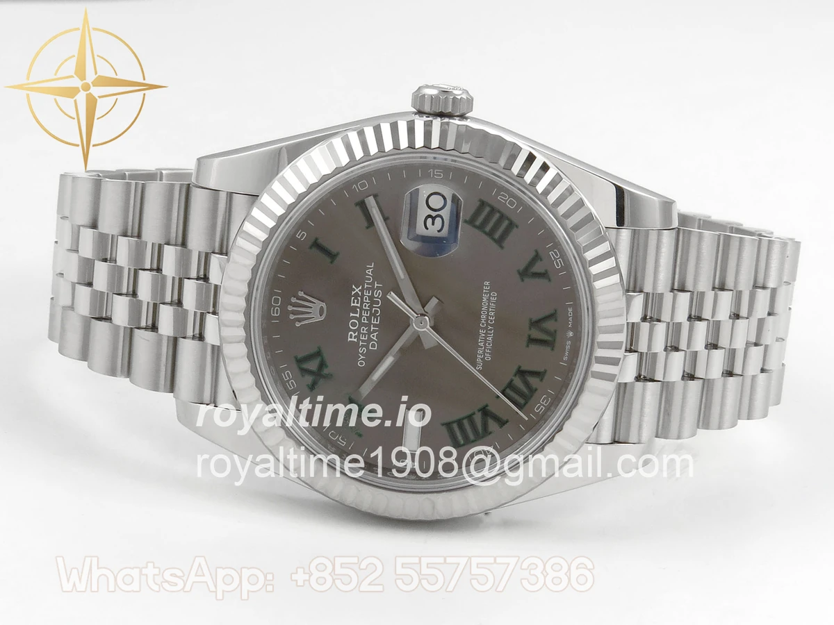 Rolex DateJust 41 126334 SCF 904L Steel Gray Roman Dial on Jubilee Bracelet A3235 - Image 8