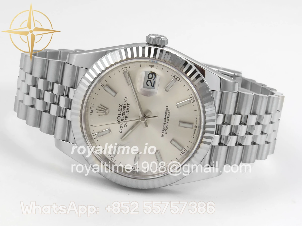 Rolex DateJust 41 126334 SCF 904L Steel Silver Stick Dial on Jubilee Bracelet A3235 - Image 8