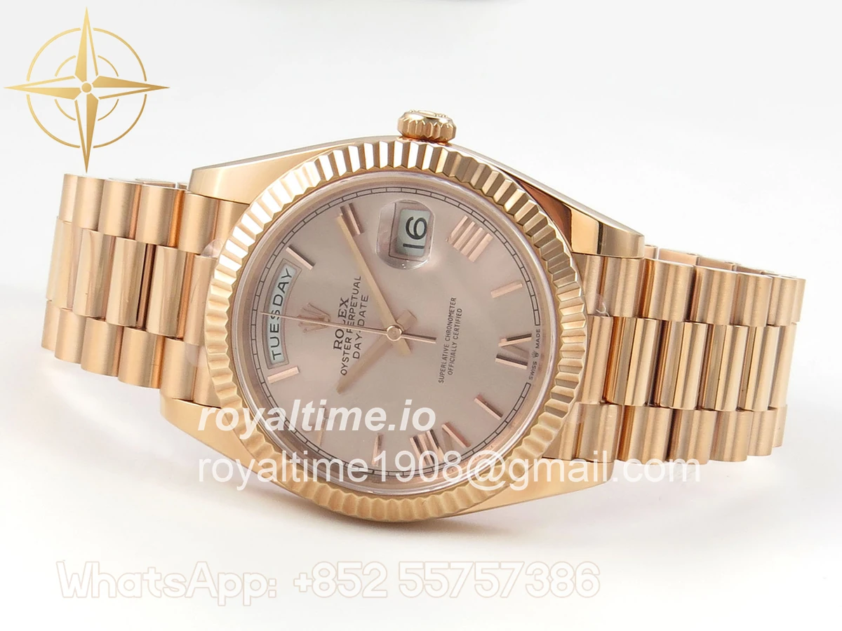 Rolex DayDate 40 228235 ARF RG Roman Dial on President Bracelet VR3255 - Image 8