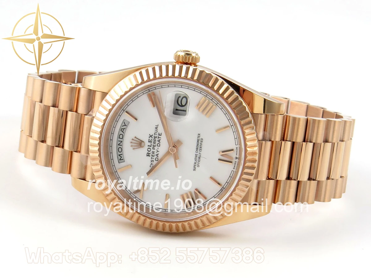 Rolex DayDate 40 228235 ARF White Roman Dial on President Bracelet VR3255 - Image 8