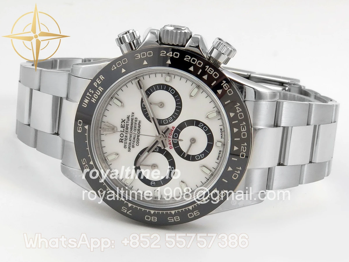 Rolex Daytona 116500 UFO White Dial on Bracelet UF4130 (Free Sprung) - Image 8