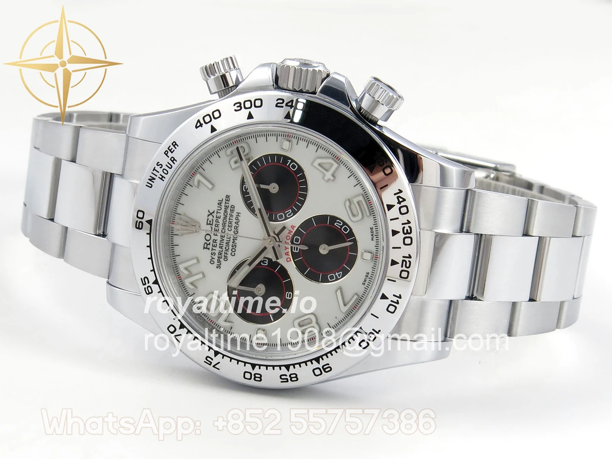 Rolex Daytona 116509 QF White/Black Numeral Dial on SS Bracelet SA4130 V2 Weighted 182g - Image 8