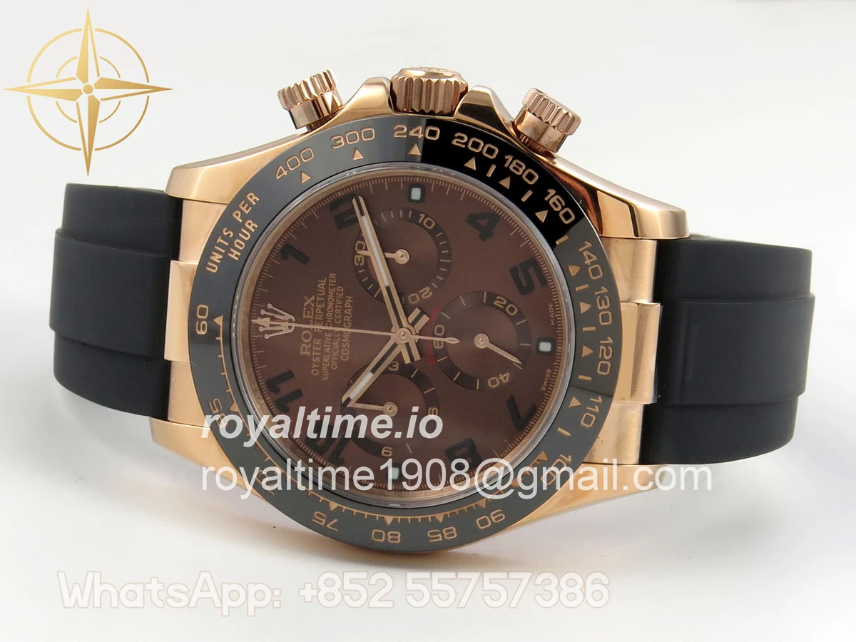 Rolex Daytona 116515 QF Brown Dial on Oysterflex Strap SA4130 V11 (Gain Weight) 160g - Image 8