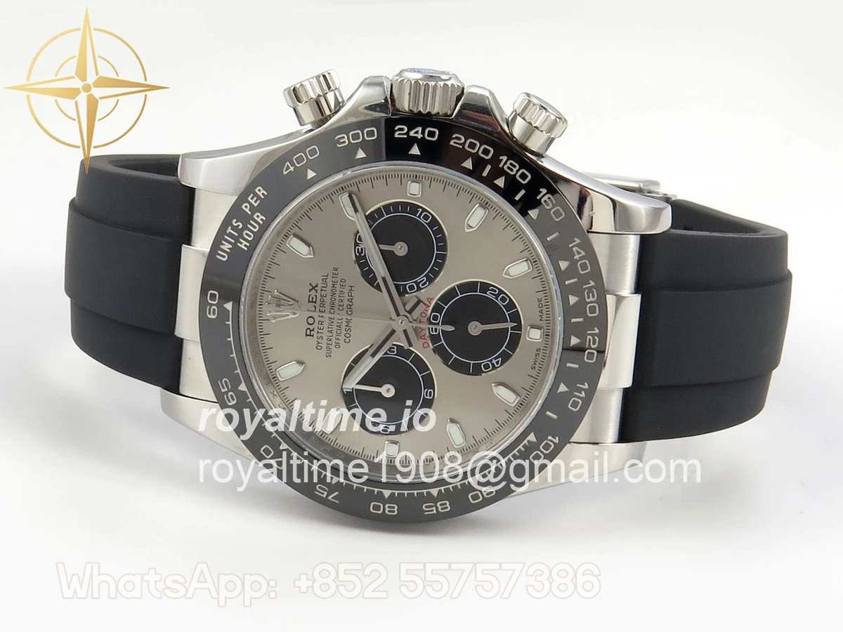 Rolex Daytona 116519 UFO Gray Dial on Oysterflex Strap UF4130 (Free Sprung) - Image 8