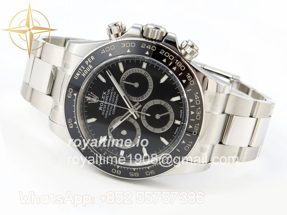 Rolex Daytona 126500 ARF 904L Black Dial on Oyster Bracelet DD4131 - Image 8