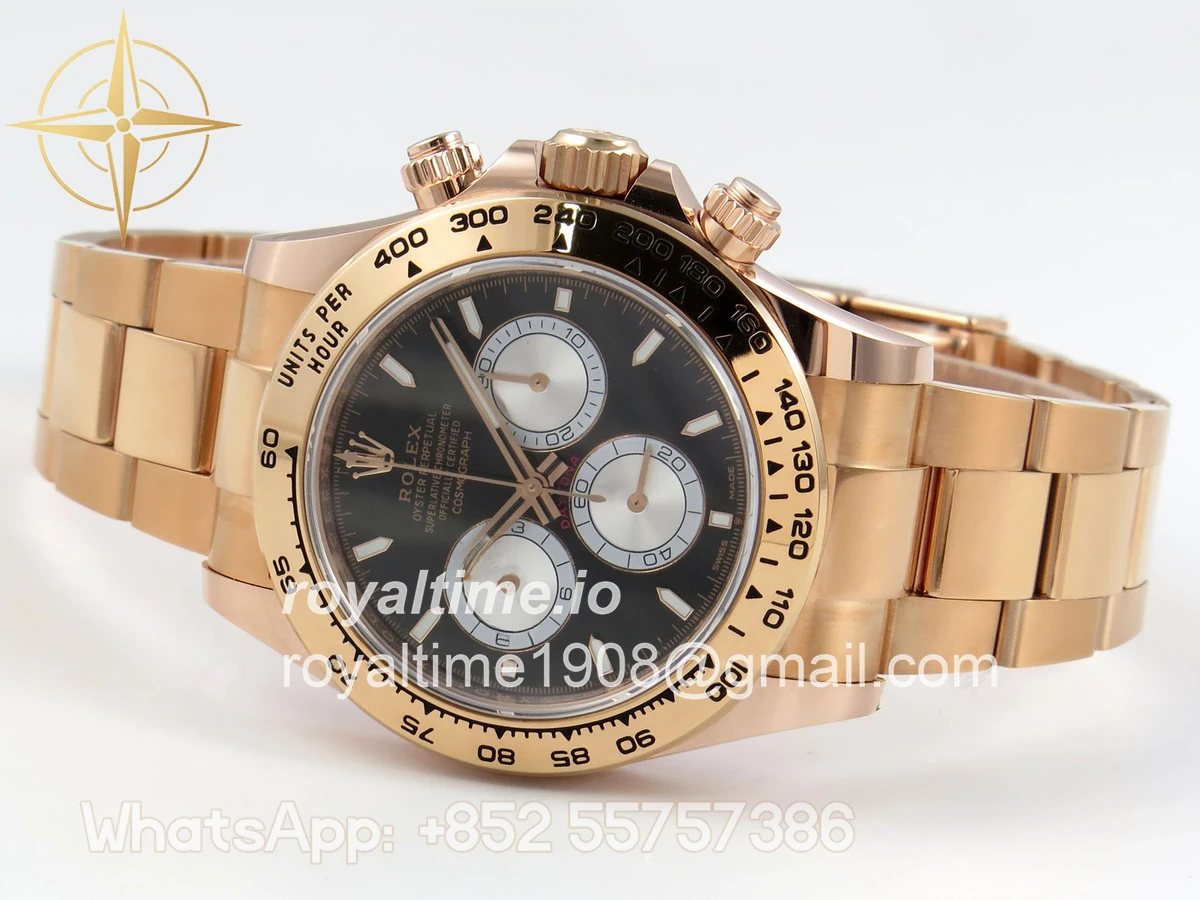 Rolex Daytona 126505 BTF Black/Silver Stick Dial on RG Braclet DD4131 (Weighted) 220g - Image 8