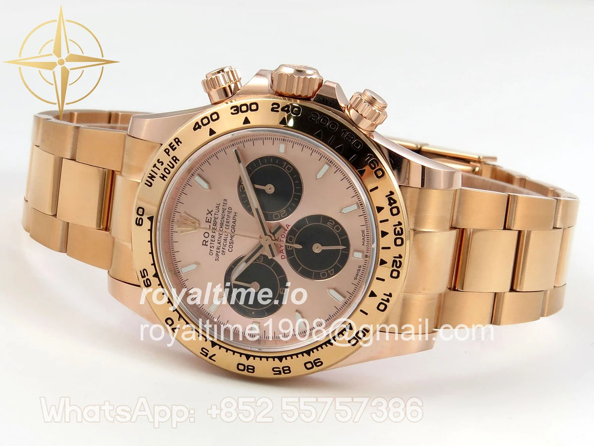 Rolex Daytona 126505 BTF RG/Black Dial on RG Braclet DD4131 (Weighted) 220g - Image 8