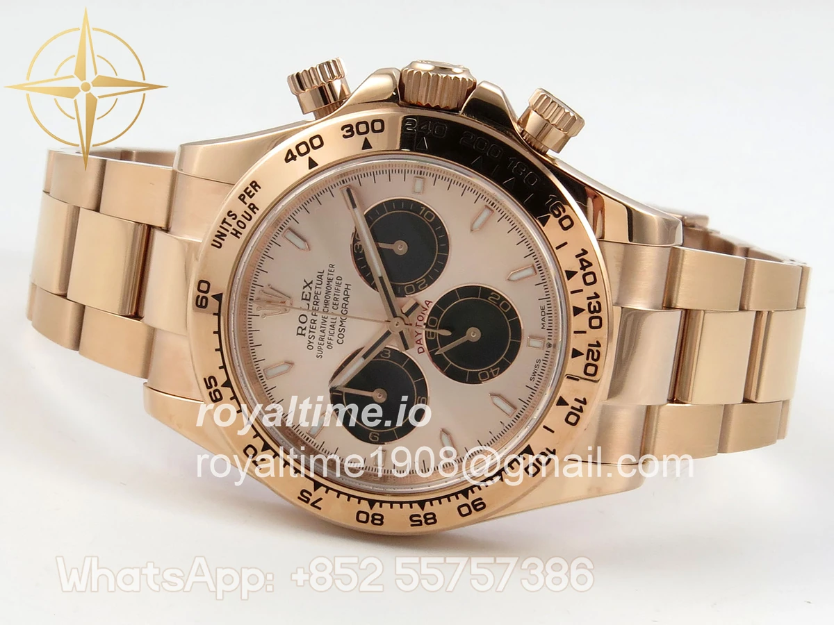 Rolex Daytona 126505 RG UFO RG/Black Dial on RG Bracelet UF4131 (Free Sprung) - Image 8