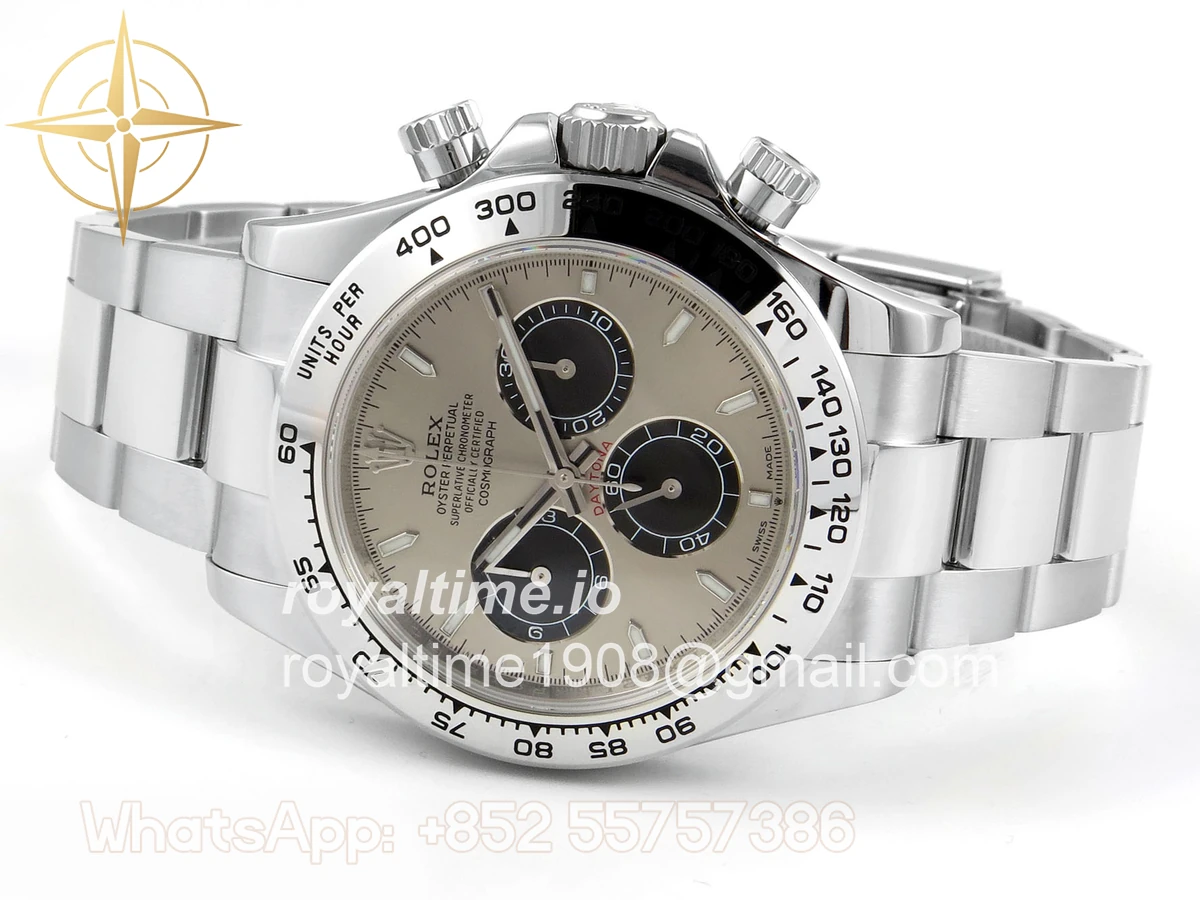 Rolex Daytona 126509 904L SS UFO Silver Dial Black Subdial On 904L SS Bracelet UF4131 (Free Sprung) - Image 8
