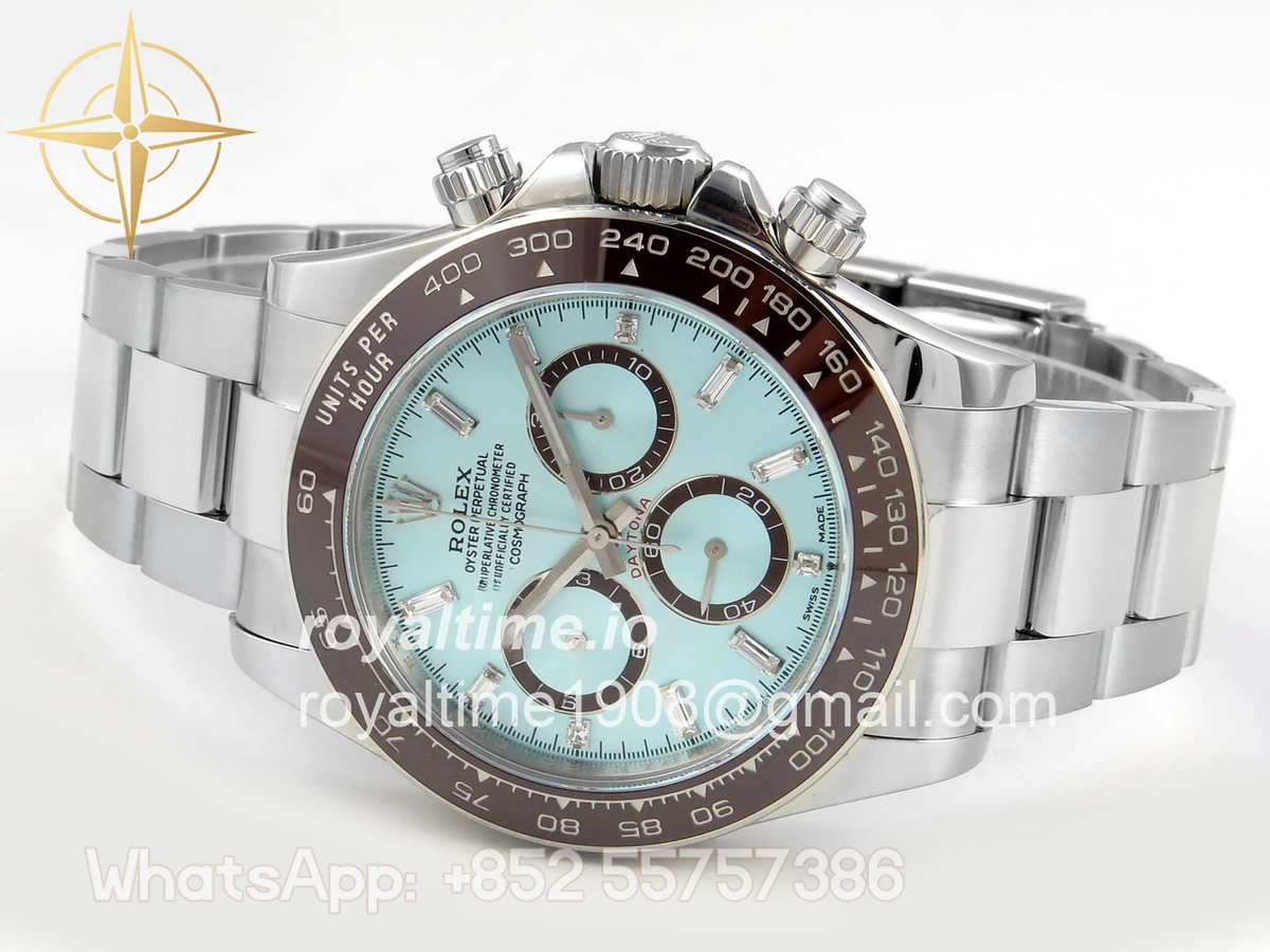 Rolex Daytona 126506 UFO Ice Blue Crystal Dial on Bracelet UF4131 (Free Sprung) - Image 8