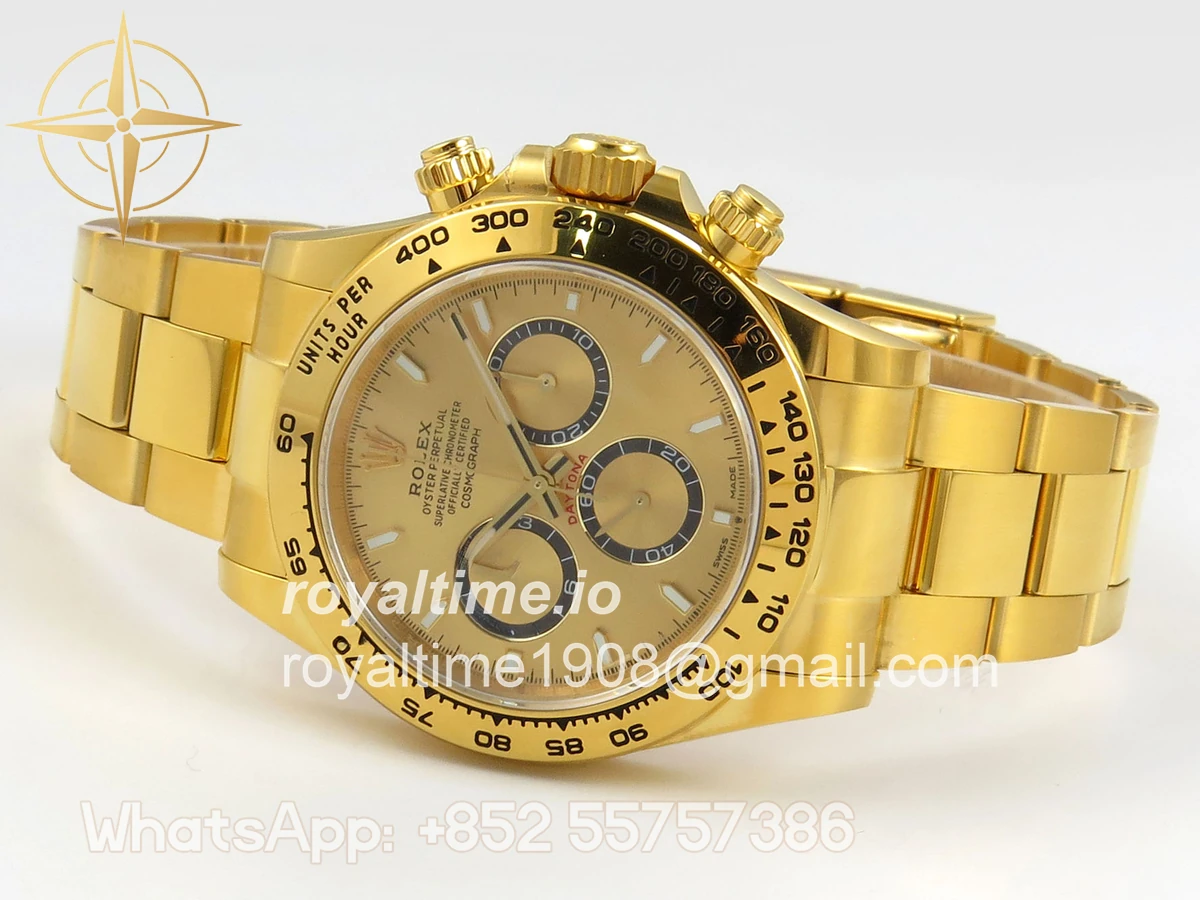 Rolex Daytona 126508 BTF YG Dial on YG Braclet DD4131 (Weighted) 220g - Image 8