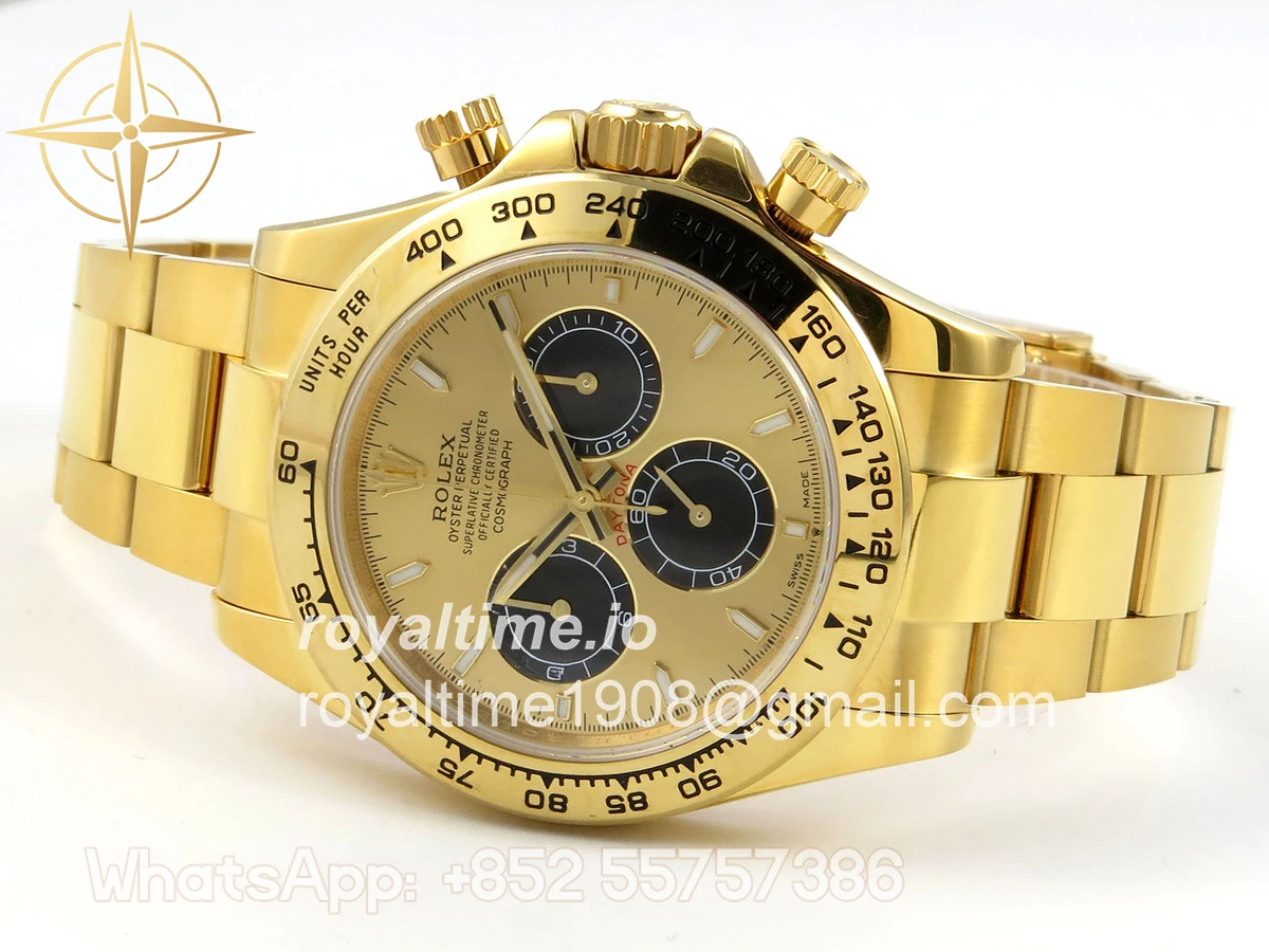 Rolex Daytona 126508 YG UFO YG/Black Dial on YG Bracelet UF4131 (Free Sprung) - Image 8