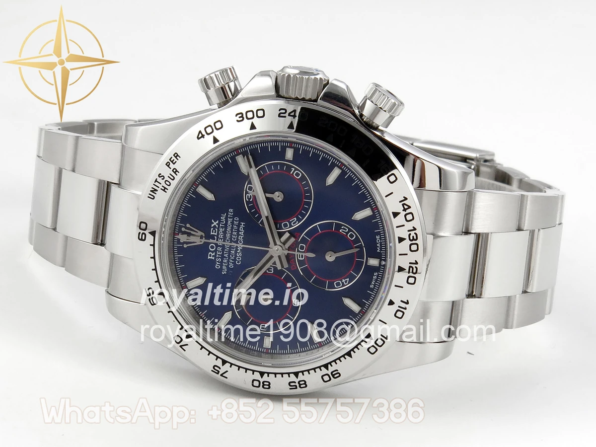 Rolex Daytona 126509 904L SS UFO Blue Dial Stick Marker On 904L SS Bracelet UF4131 (Free Sprung) - Image 8