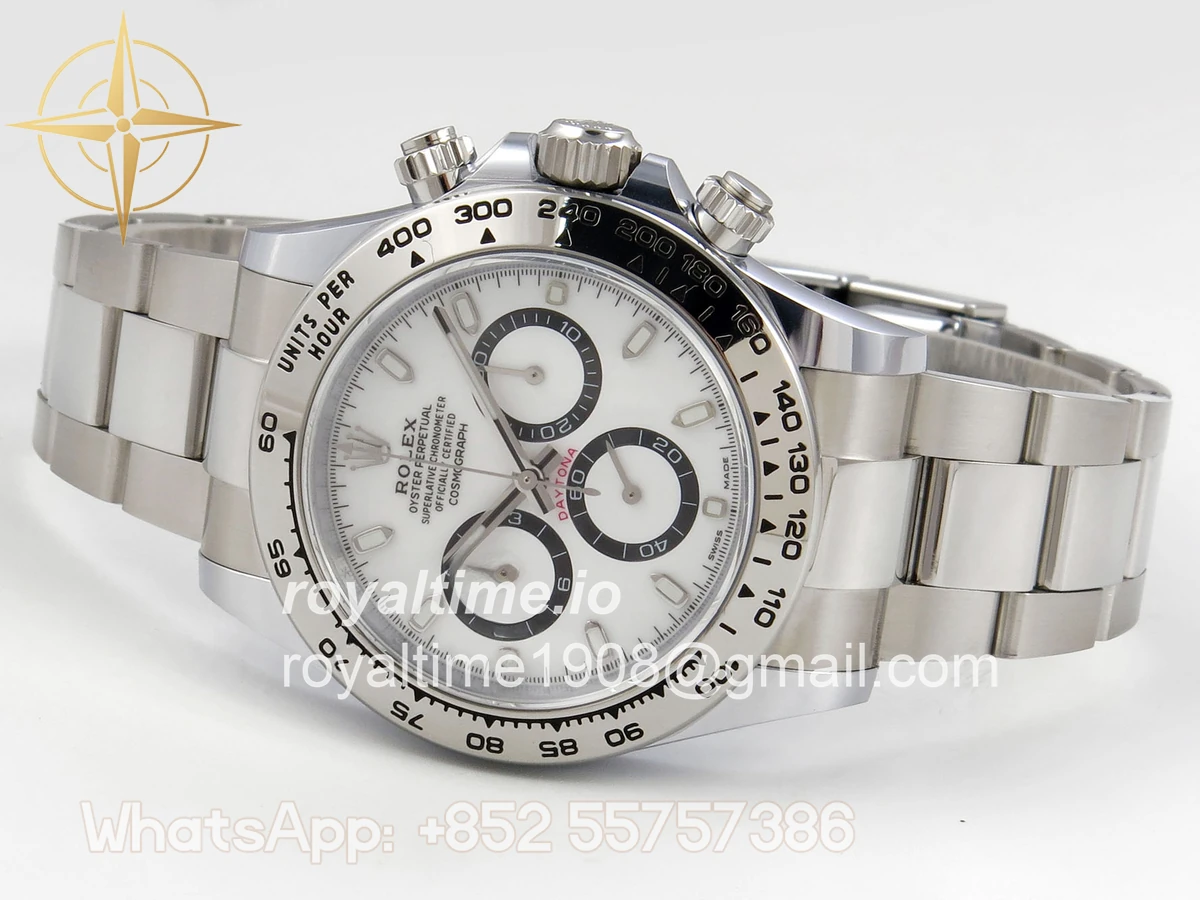 Rolex Daytona 126509 BTF White Dial on SS Braclet DD4131 (Weighted) 220g - Image 8