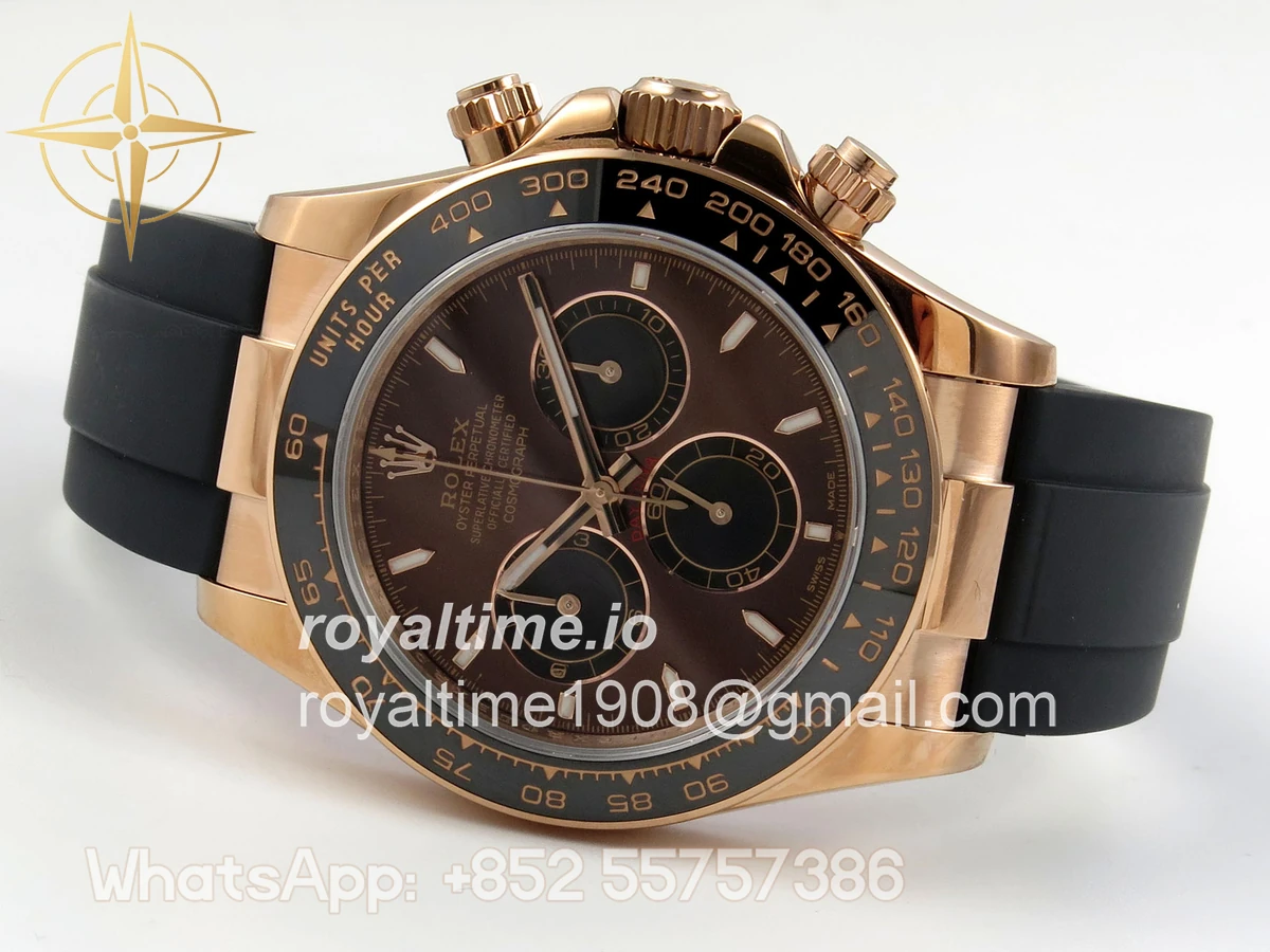 Rolex Daytona 126515 QF Brown Dial on Oysterflex Strap JH4131 V18 (Free Sprung) Weighted 157g - Image 8