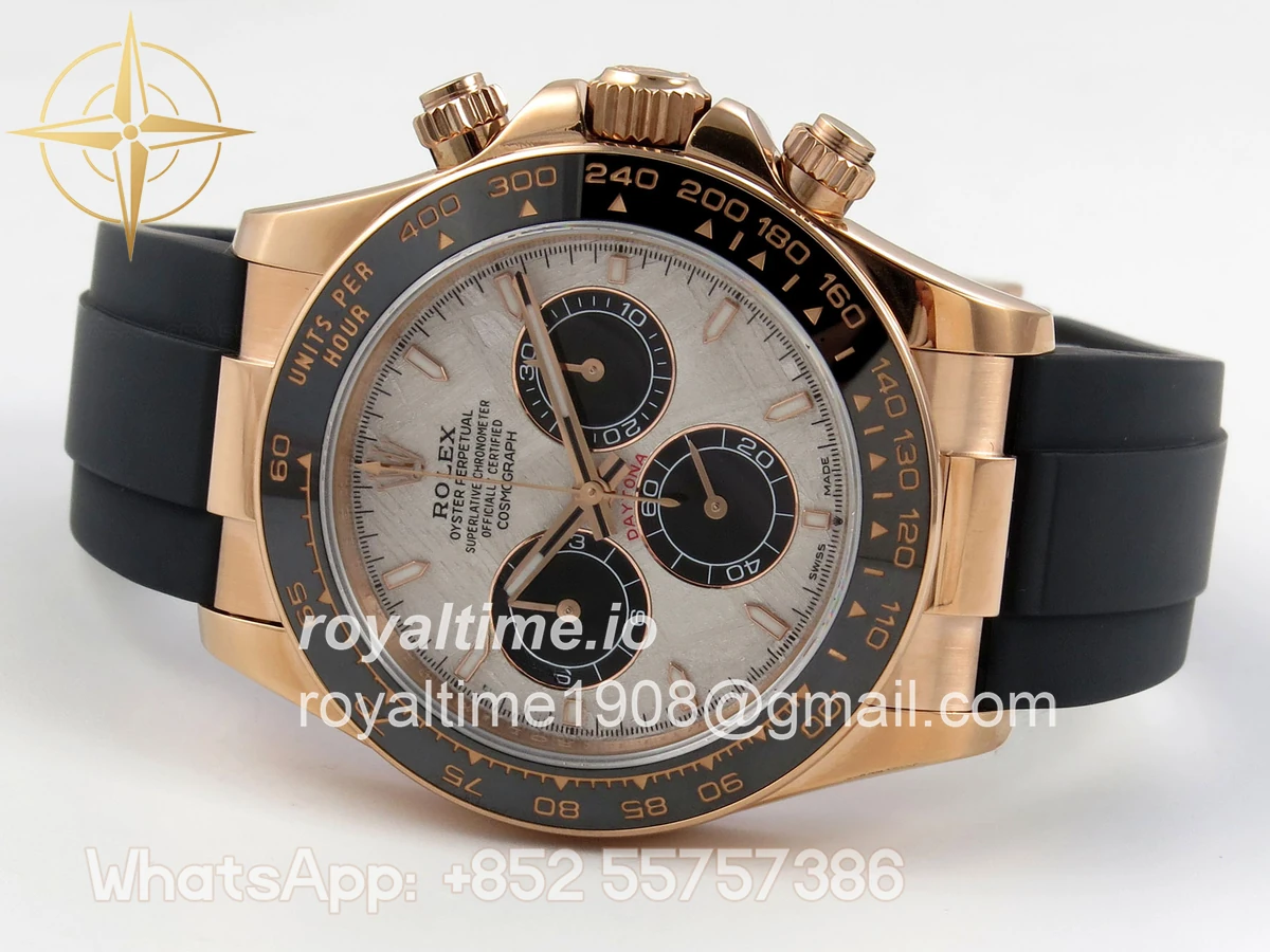 Rolex Daytona 126515 QF Meteorite Dial on Oysterflex Strap JH4131 V18 (Free Sprung) Weighted 157g - Image 8