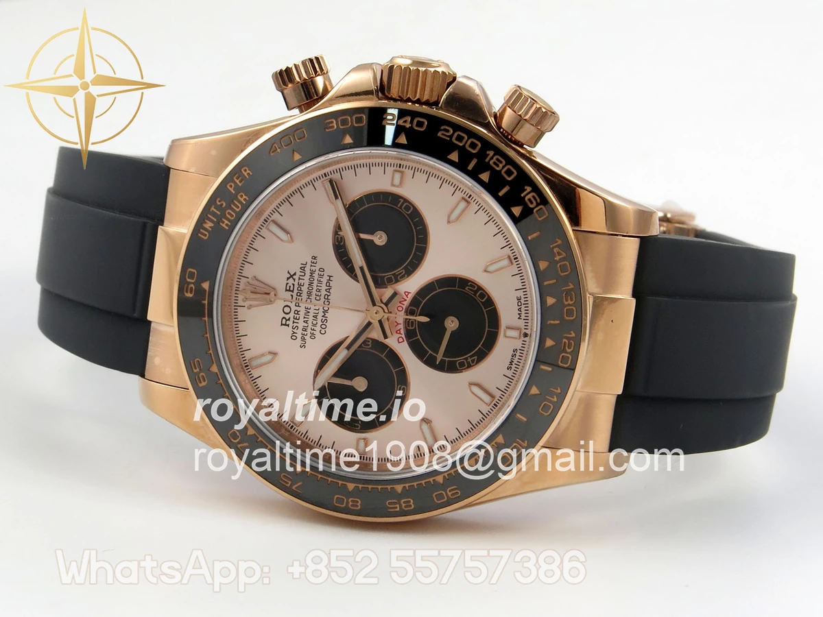 Rolex Daytona 126515 QF RG/Black Dial on Oysterflex Strap JH4131 V18 (Free Sprung) Weighted 157g - Image 8