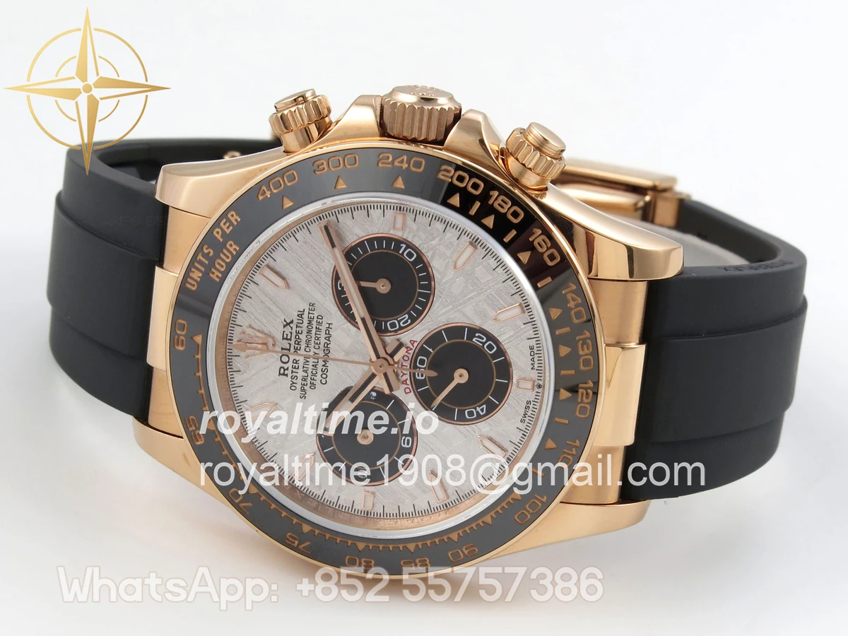 Rolex Daytona 126515 RG 3CF Meteorite Dial on Oysterflex Strap DD4131 (Gain Weight) - Image 8