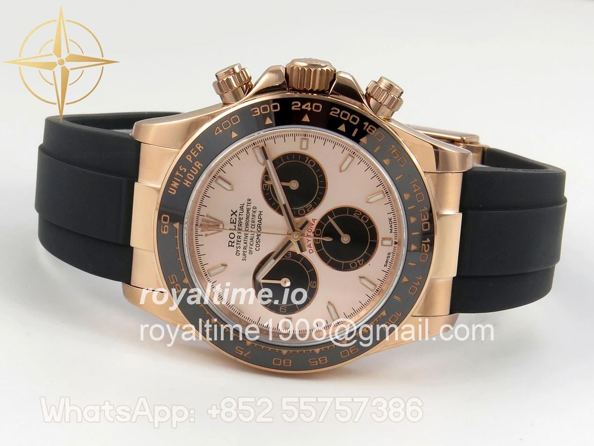 Rolex Daytona 126515 UFO RG/Black Dial on Oysterflex Strap UF4131 - Image 8