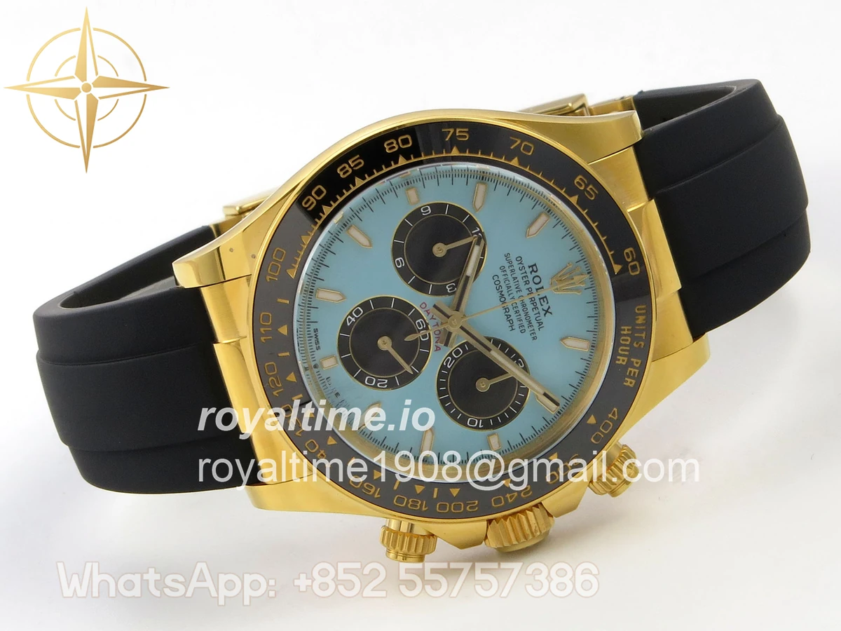 Rolex Daytona 126518 ARF Tiffany Blue Dial on Oysterflex Strap DD4131 V2 (Weighted) - Image 7