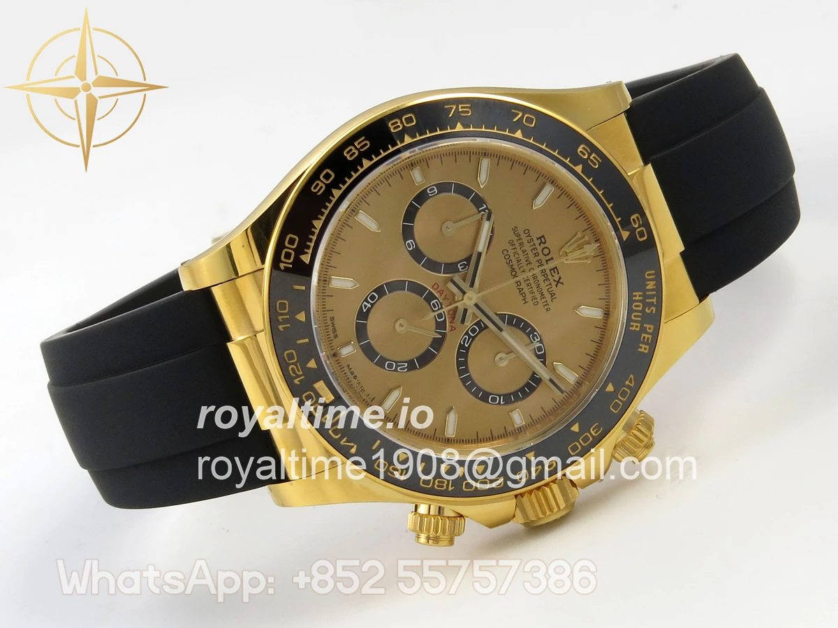 Rolex Daytona 126518 ARF YG Dial on Oysterflex Strap DD4131 V2 (Weighted) - Image 8