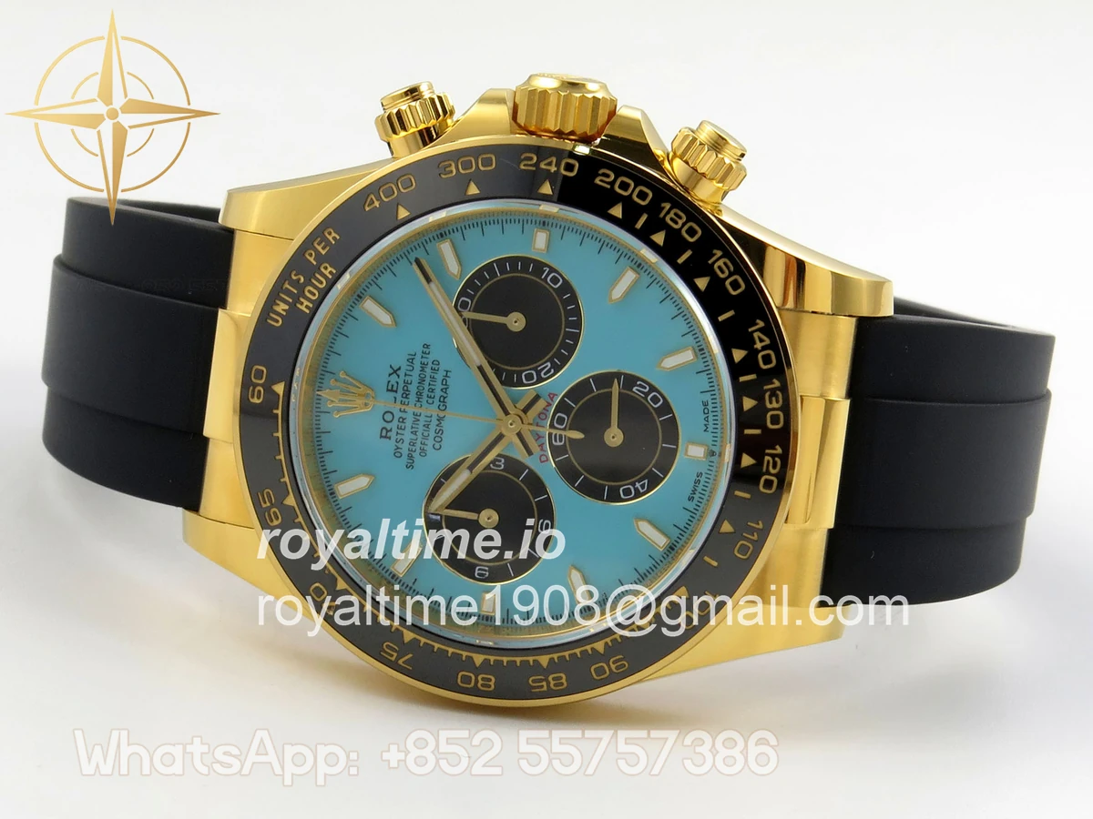 Rolex Daytona 126518 BTF Tiffany Dial on Oysterflex Strap DD4131 (Weighted) 162g - Image 8