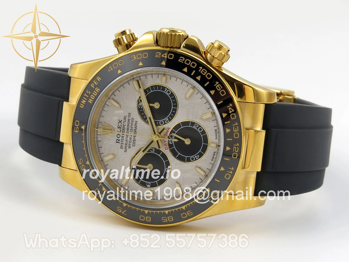Rolex Daytona 126518 QF Meteorite Dial on Oysterflex Strap JH4131 V18 (Free Sprung) Weighted 157g - Image 8