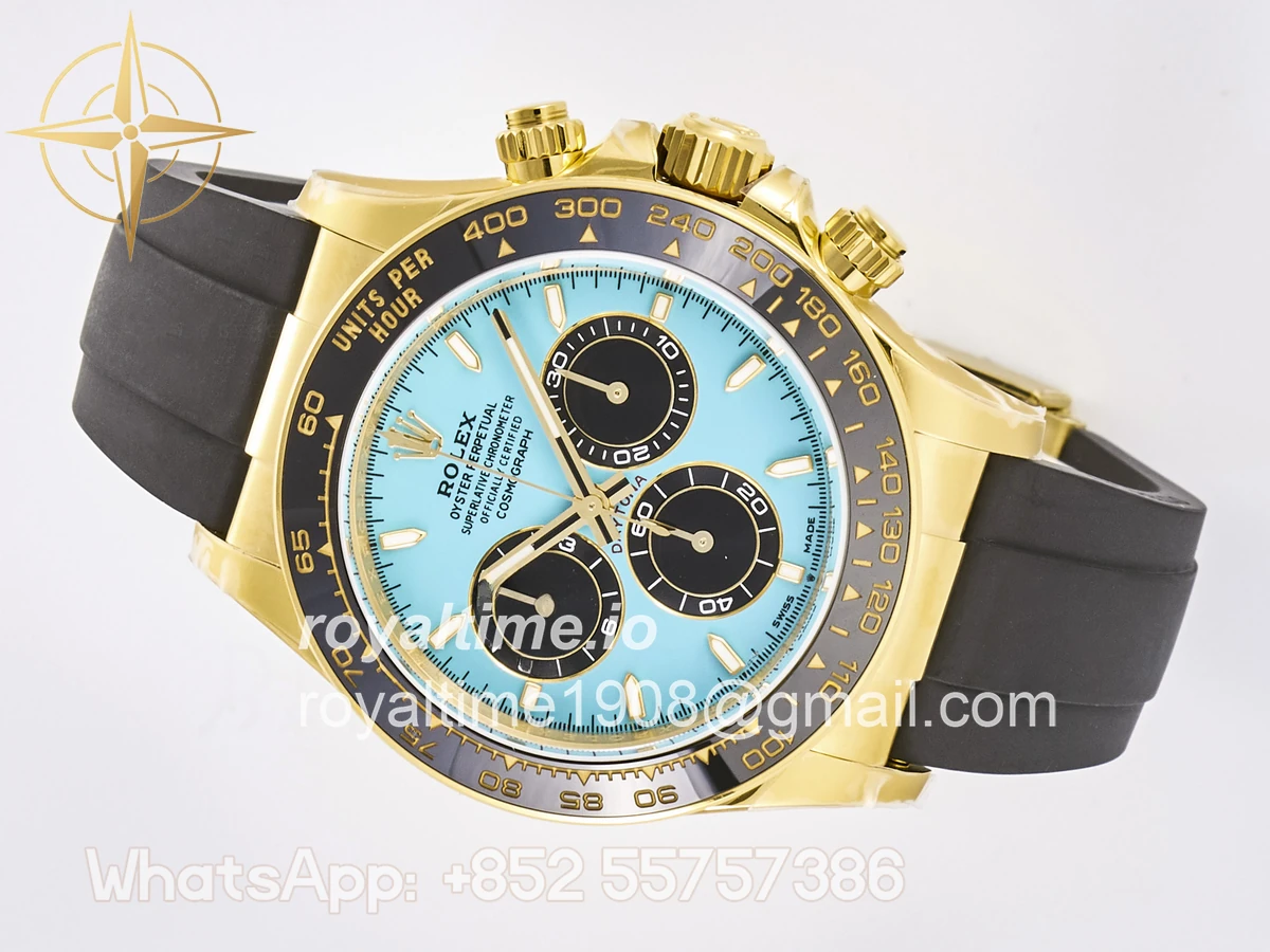 Rolex Daytona 126518 TMF Tiffany Blue Dial on Oysterflex Strap DD4131 - Image 8