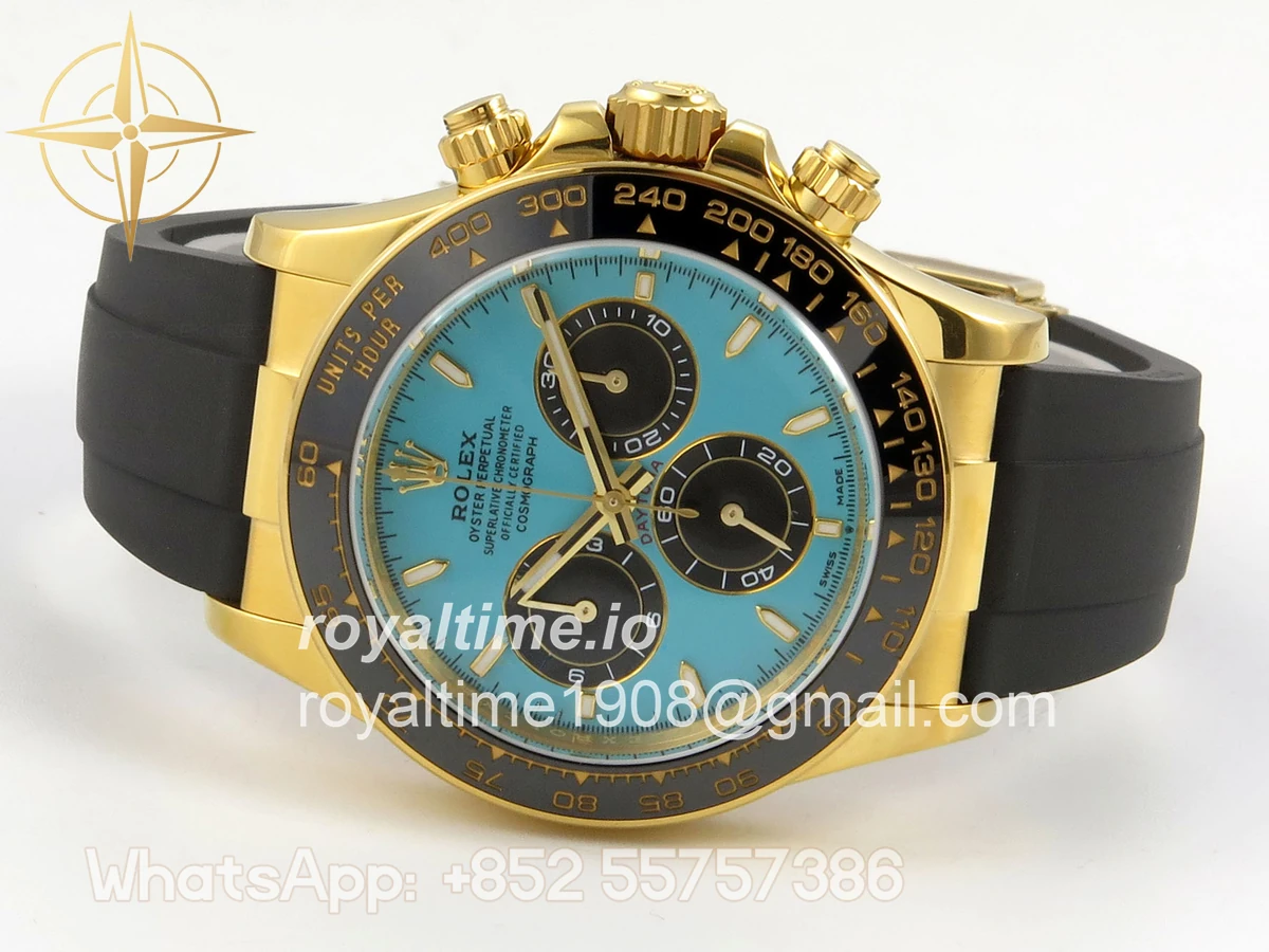 Rolex Daytona 126518 TMF Tiffany Blue Dial on Oysterflex Strap DD4131(162g) - Image 8