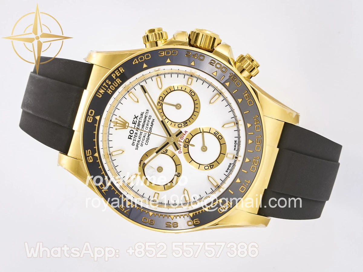 Rolex Daytona 126518 TMF White Dial on Oysterflex Strap DD4131 - Image 8