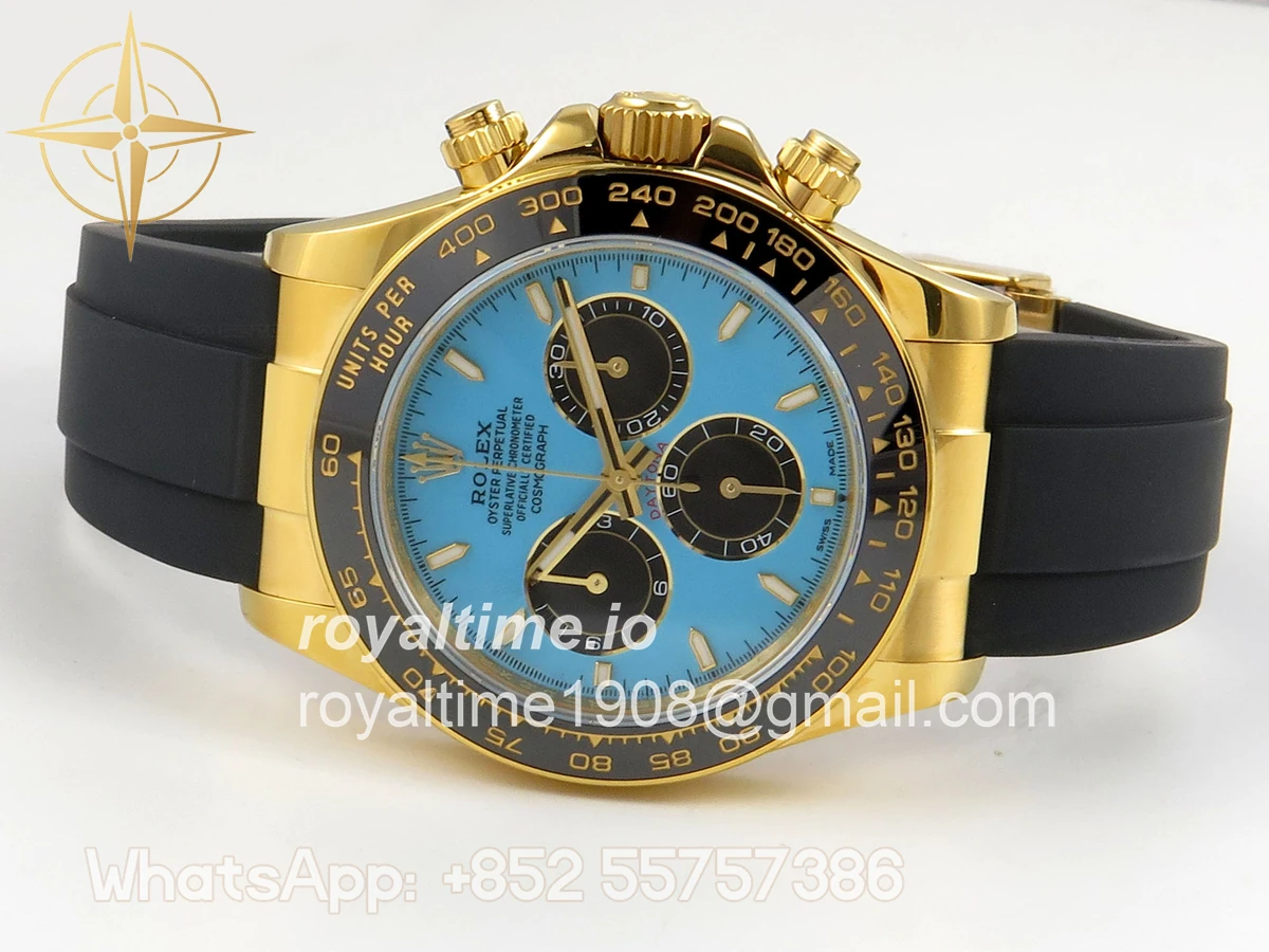 Rolex Daytona 126518 UFO Tiffany Turquoise Blue Dial on Oysterflex Strap UF4131 - Image 8