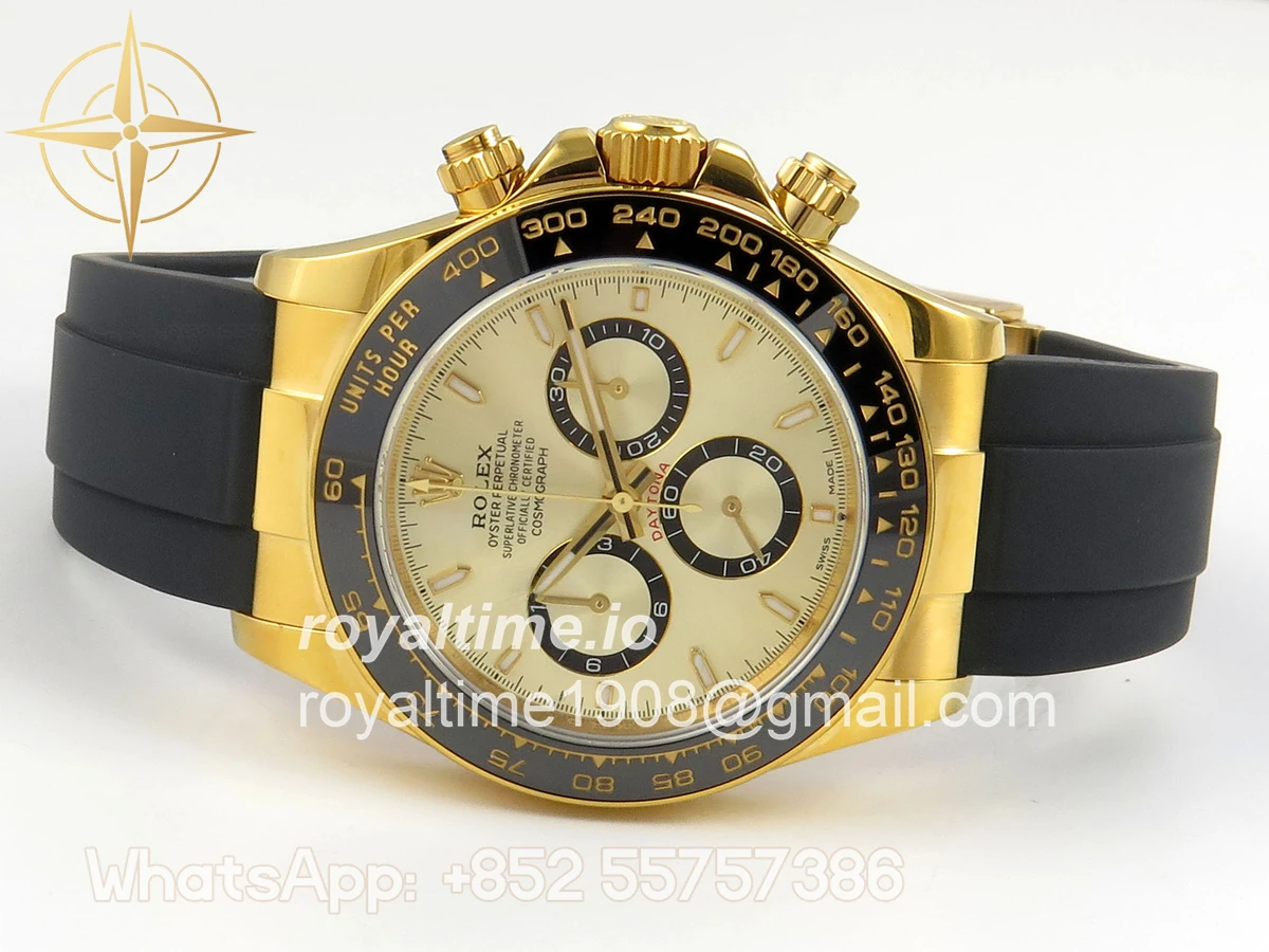 Rolex Daytona 126518 UFO YG Stick Dial on Oysterflex Strap UF4131 - Image 8
