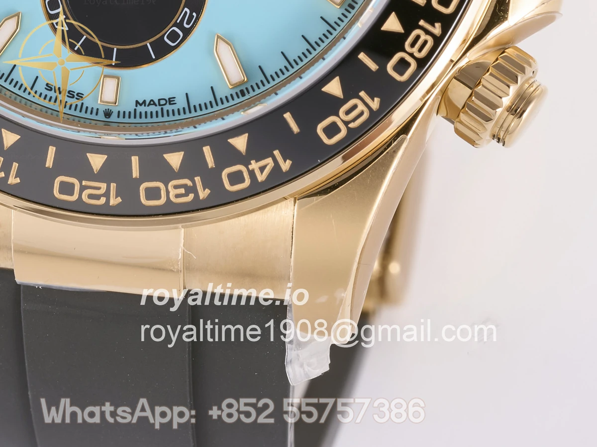 Rolex Daytona 126518 YG 3BF Tiffany Dial Sticks Markers on Oysterflex Strap Weighted 160g - Image 8