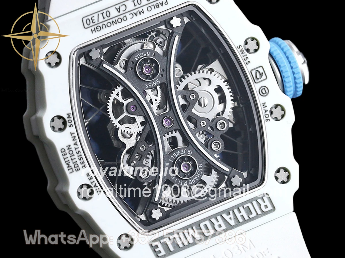 Richard Mille RM053-01 Richard Mille Pablo MacDonough in White Strap - Image 8