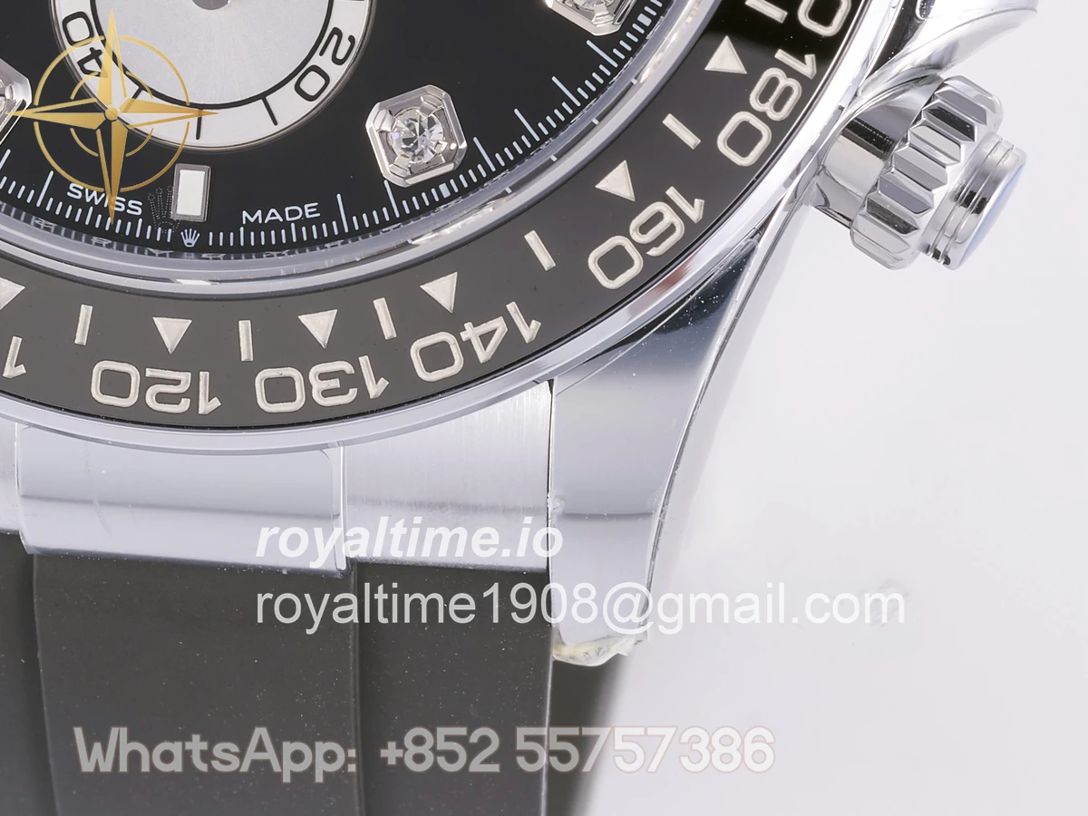 Rolex Daytona 126519 3BF Black/Silver Diamonds Dial Sticks Markers on Oysterflex Strap Weighted 160g - Image 8