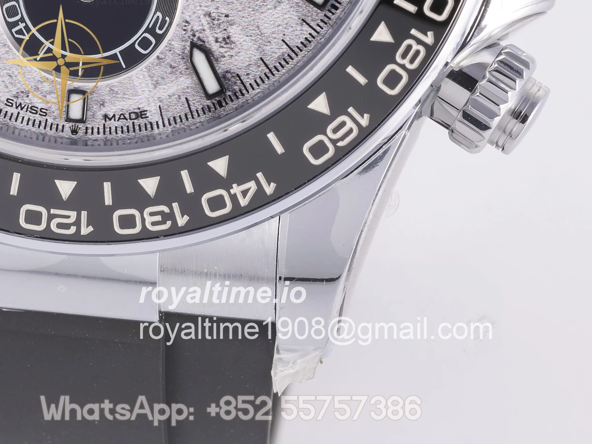 Rolex Daytona 126519 3BF Real Meteorite Dial Sticks Markers on Oysterflex Strap Weighted 160g - Image 8