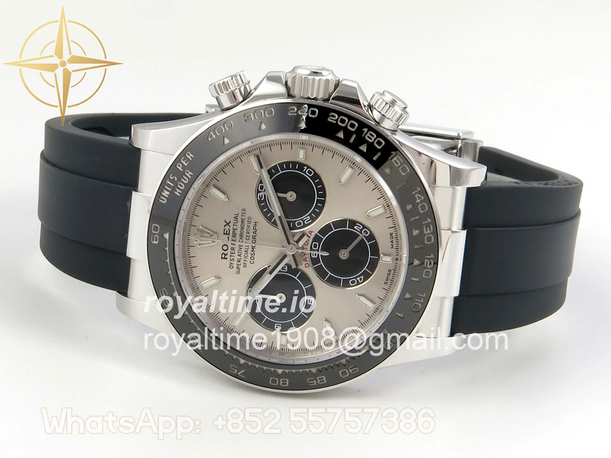Rolex Daytona 126519 AVF Gray/Black Dial on Oysterflex Strap DD4131 (Mod) - Image 8