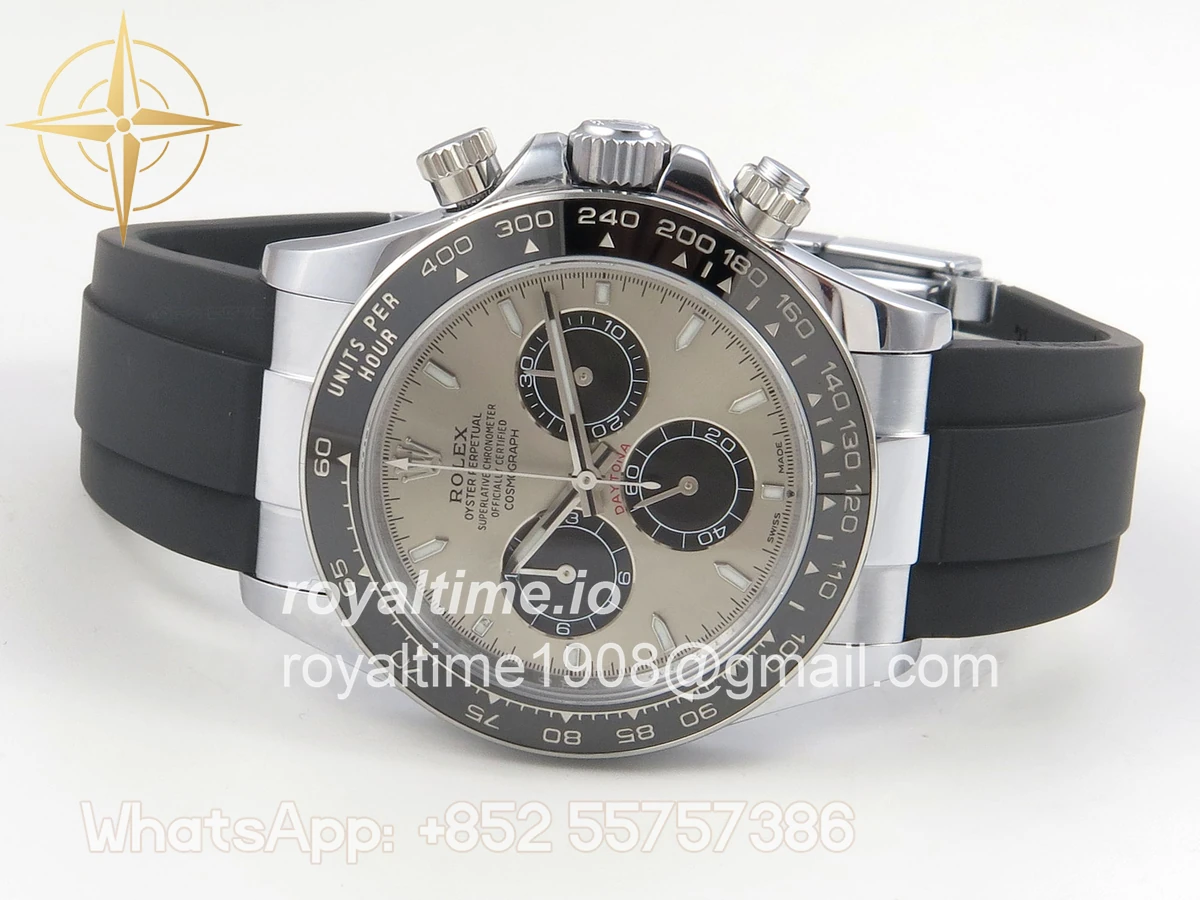 Rolex Daytona 126519 SS UFO 11:1 904L Steel Silver/Black Dial on SS Bracelet UF4131 (Free Sprung) - Image 8