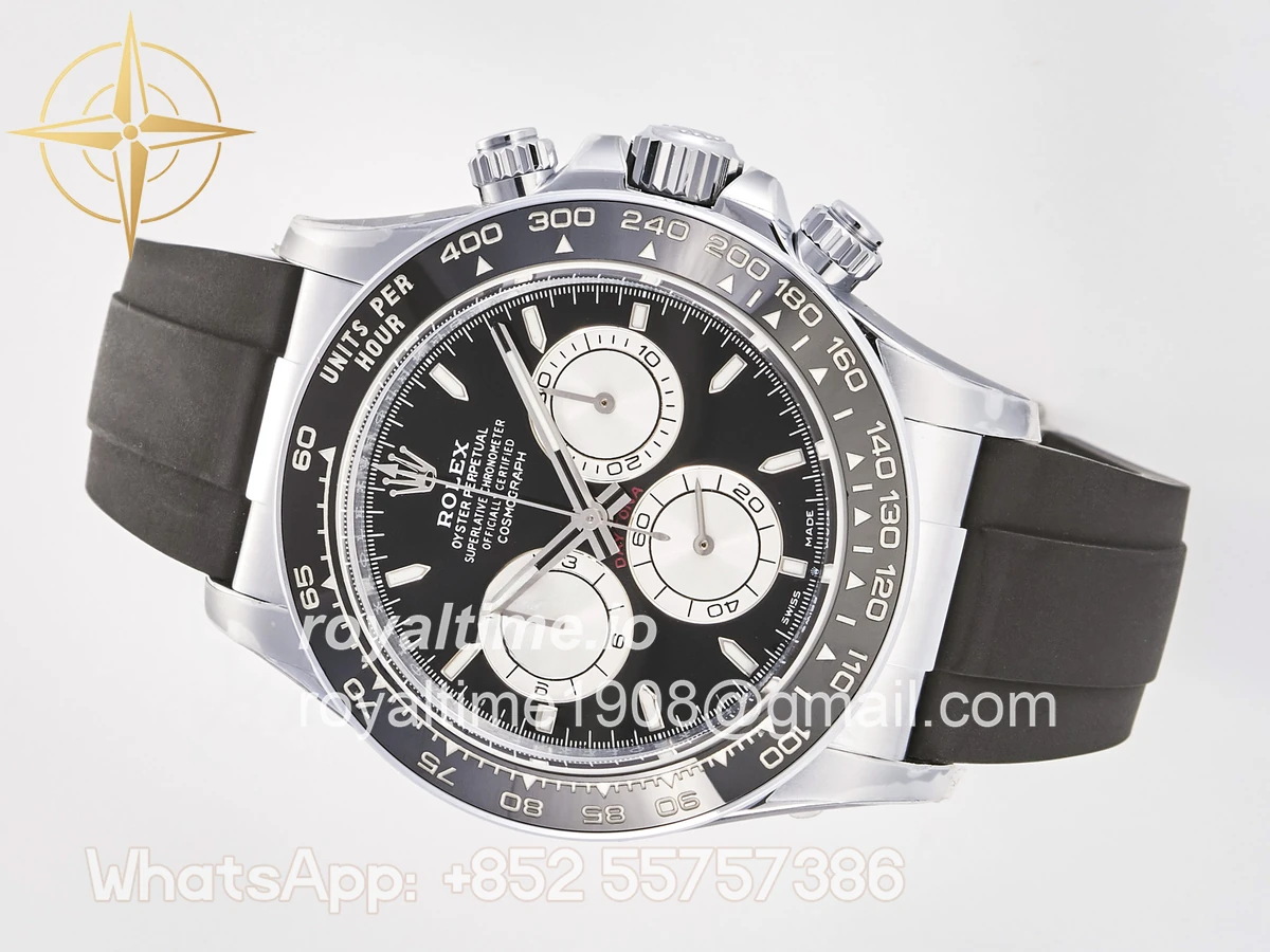 Rolex Daytona 126519 TMF Black/Silver Dial on Oysterflex Strap DD4131 - Image 8