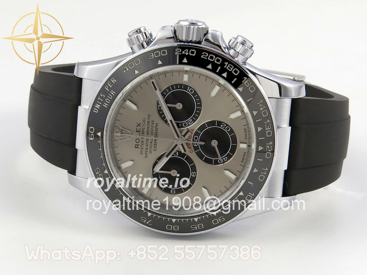 Rolex Daytona 126519 TMF Gray/Black Dial on Oysterflex Strap DD4131(162g) - Image 8