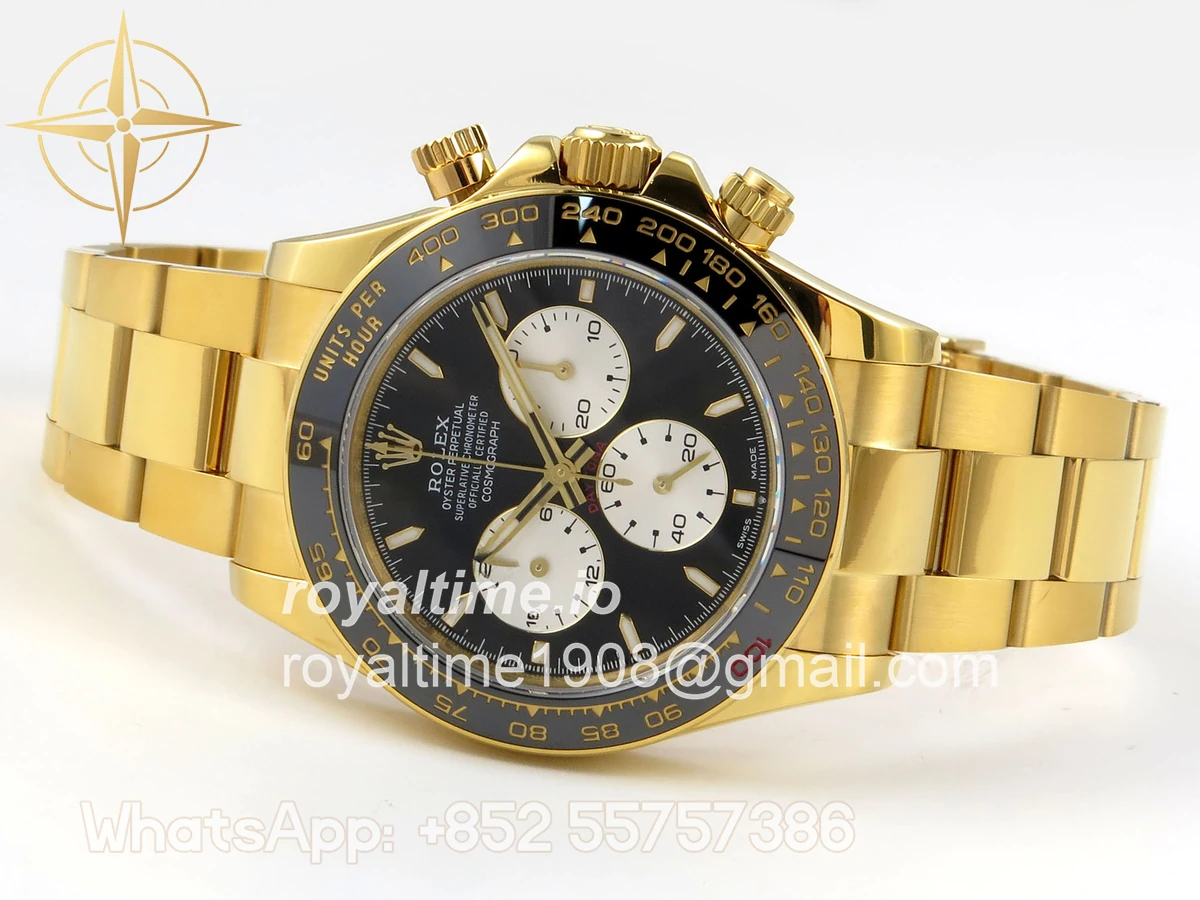 Rolex Daytona 126528 LN Le Mans QF on YG Bracelet JH4132 (Free Sprung) Weighted 175g - Image 8