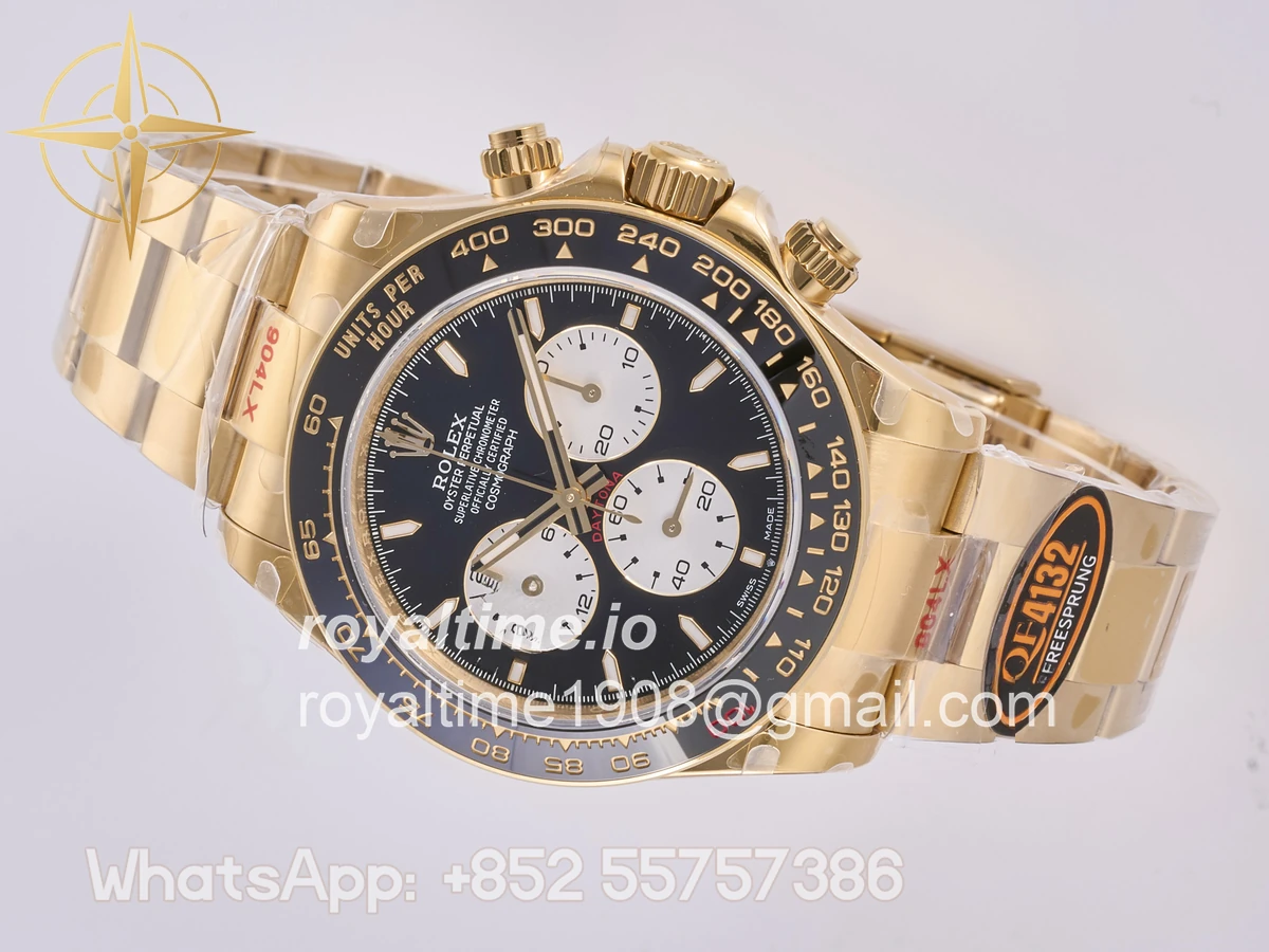 Rolex Daytona 126528 LN Le Mans QF on YG Bracelet JH4132 Free Sprung (Weighted) 175g - Image 8