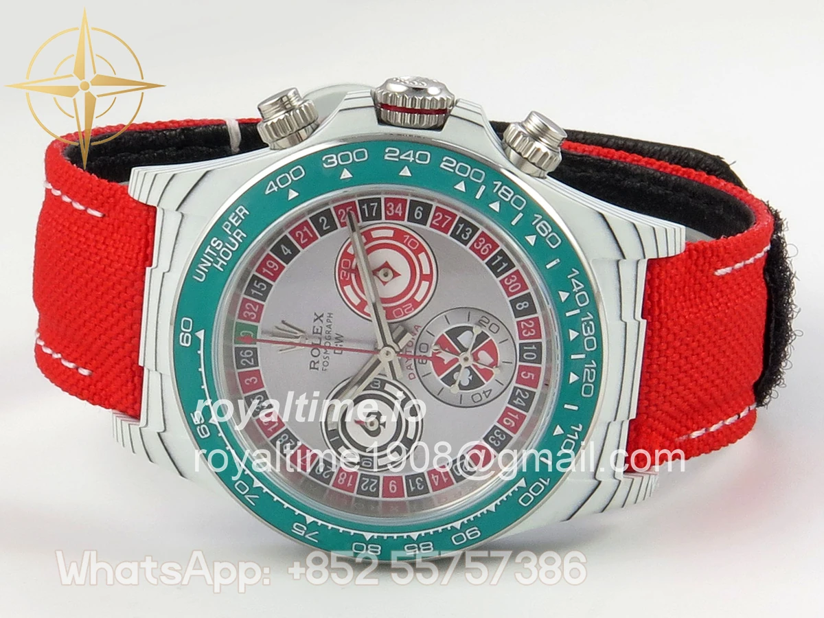 Rolex Daytona DIW White Carbon "LUCKY PLAYER QF" DIWF DD4801 - Image 8